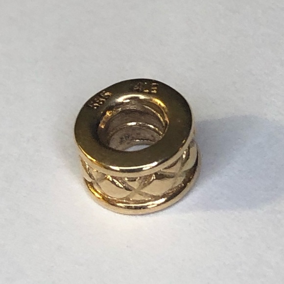 Pandora Solid 14k Criss Cross Charm G585 Ale - Picture 6 of 6